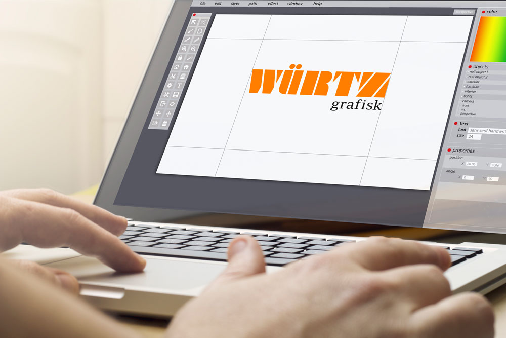 Würtz Grafisk logo design freelance grafiker